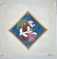 Down the Chimney Tree Skirt Panel with stitch guide
