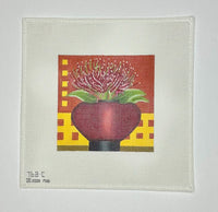 Potted Floral Square
