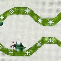 Green Snowflake Cat Fish Ornament