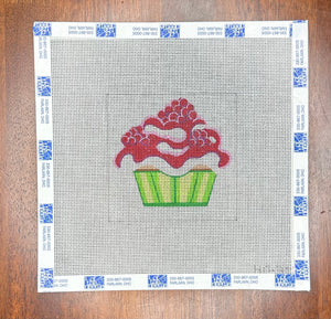 Raspberry Crème Cupcake with stitch guide