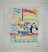 Sailing Friends Birth Announcement
