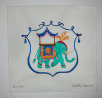 Monogram Crest - Elephant w/Howdah Chair
