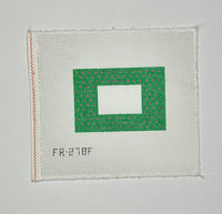 Small Frame - Lily Green with Pink Dots
