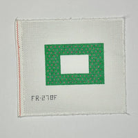 Small Frame - Lily Green with Pink Dots