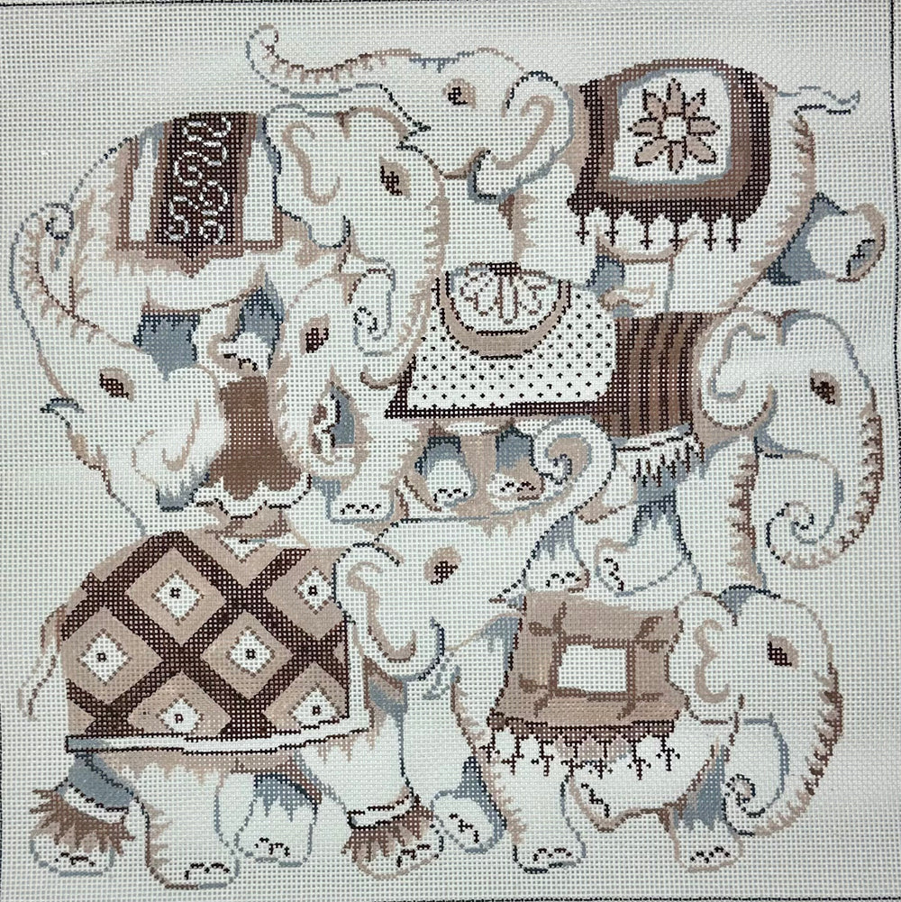 Elephant Collage - Browns