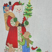 Boy with Santa Stocking