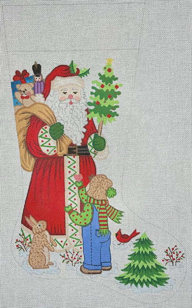 Needlepoint Stocking - Santa