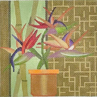 Potted Floral Square