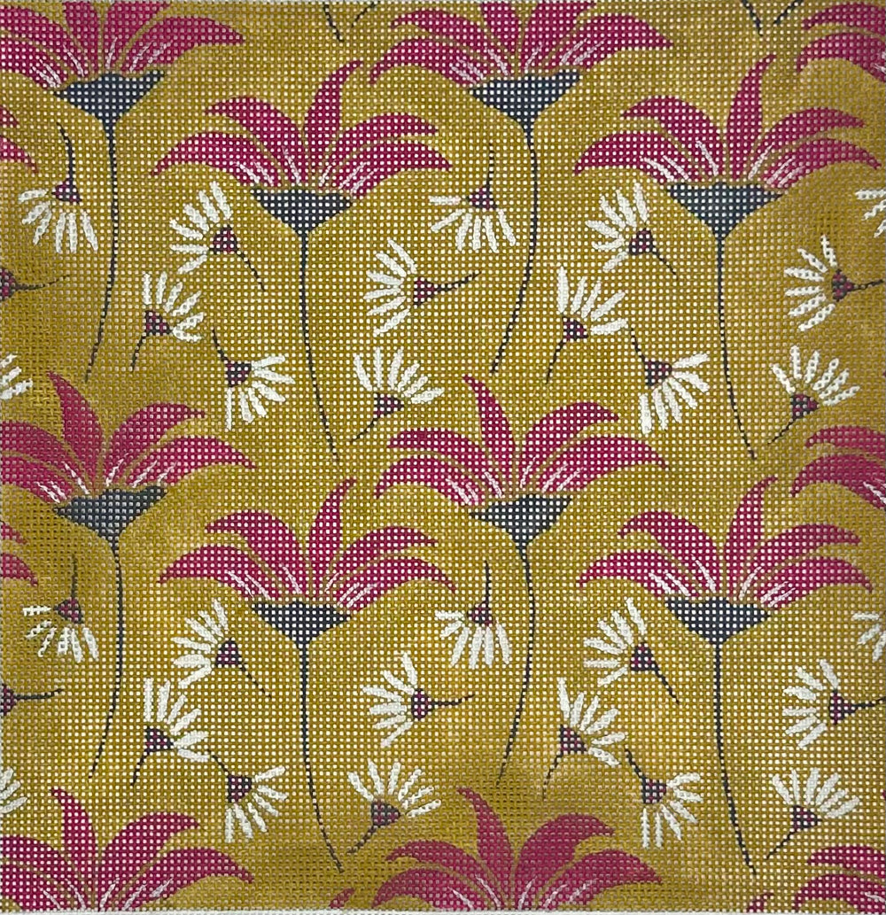 Yellow with Flowers