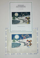 Winter Scene with stitch guide
