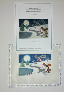 Winter Scene with stitch guide