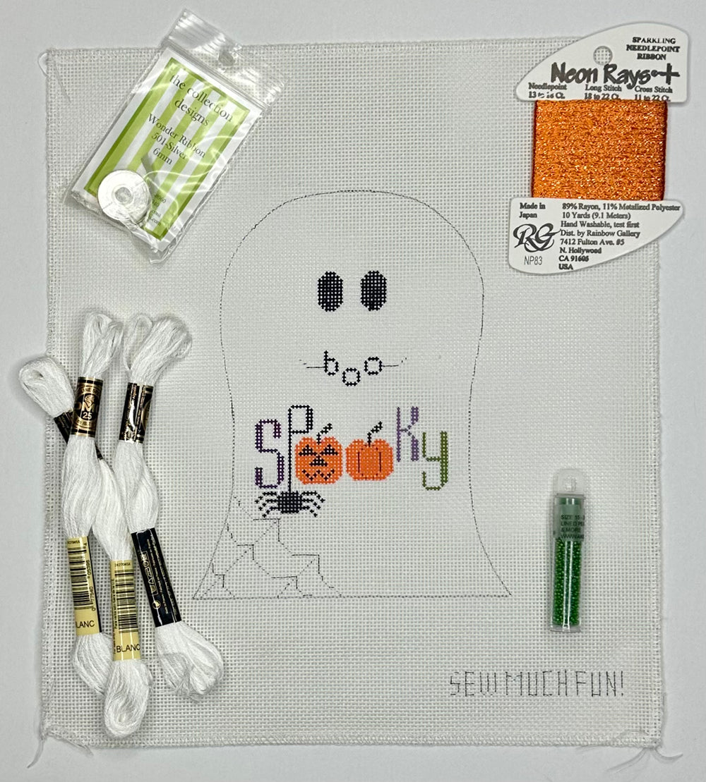 Ghost with stitch guide and starter threads