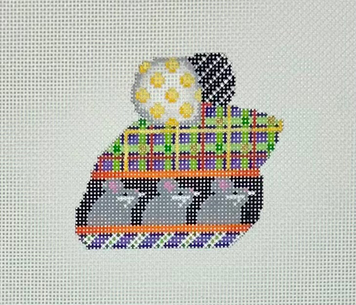 Three Mice/Plaid Halloween Mouse with stitch guide