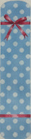 Polka Dot & Bow Eyeglass Case Blue
