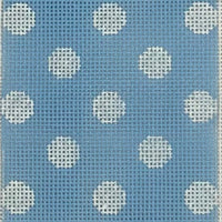 Polka Dot & Bow Eyeglass Case Blue