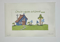 Once Upon a Time Pillow - Blue
