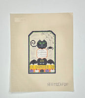 Halloween Danger Tag with stitch guide
