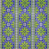 Heart Medallion Pillow  - Blue/Green