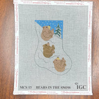 Bears in the Snow Mini Sock (print)
