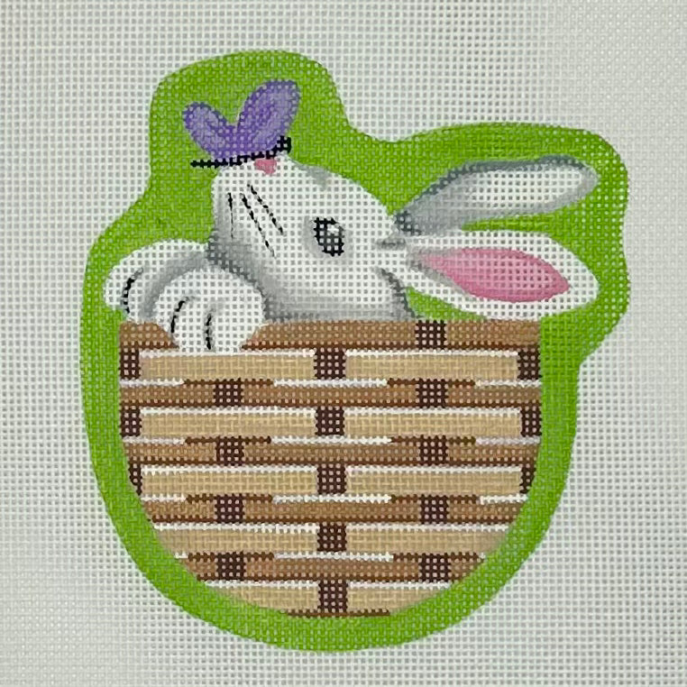 Bunny Basket on Green