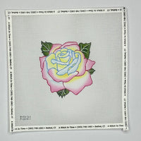 Light Blue, Yellow, Pink Rose
