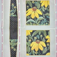 3 Piece Yellow Echinacea Purse
