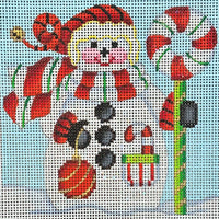 Candy Cane Snowman