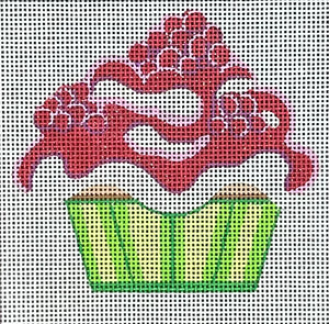 Raspberry Crème Cupcake with stitch guide
