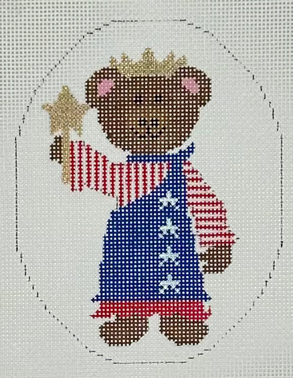 July Teddy Bear with stitch guide