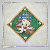 Checking it Twice Tree Skirt Panel with stitch guide
