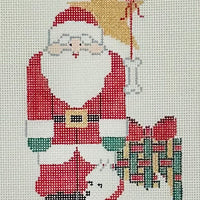 Red Santa w/ Westie