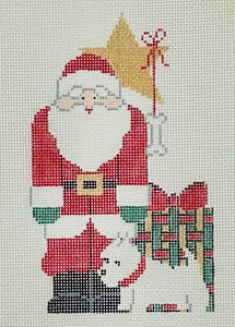Red Santa w/ Westie