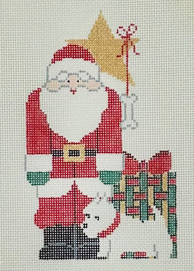 Red Santa w/ Westie