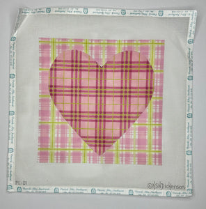 Plaid Heart Pillow