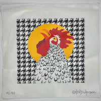 Rooster on Houndstooth