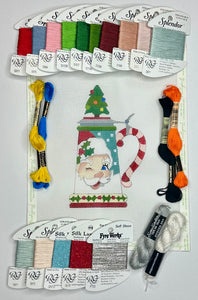 Santa Beer Stein with threads