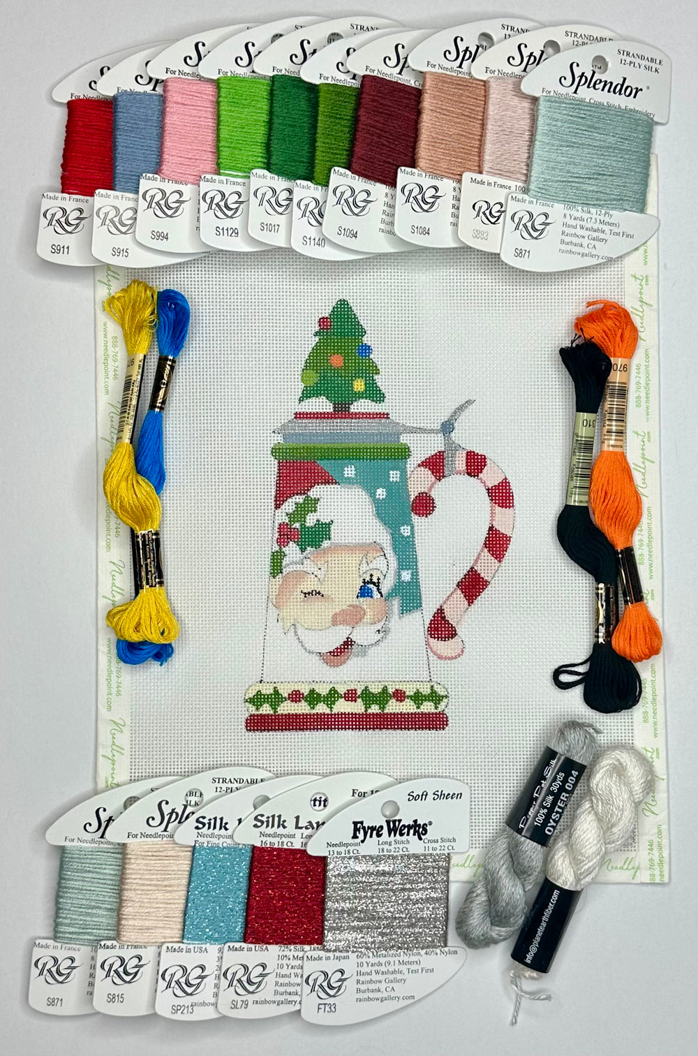 Santa Beer Stein with threads