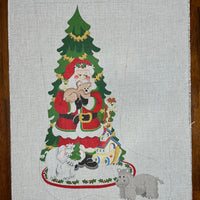 Santa with Animals Stocking