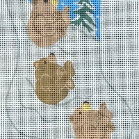 Bears in the Snow Mini Sock (print)