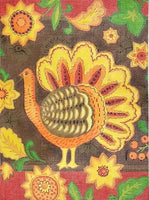 Folk Art Turkey with stitch guide
