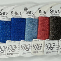10 cards of Silk Lame Braid 13ct