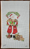 Santa with Teddy Bears Stocking
