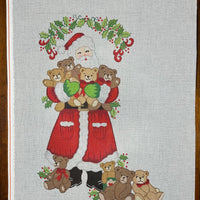 Santa with Teddy Bears Stocking