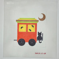 Boo Choo Choo (4 canvases) with stitch guide