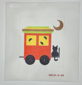 Boo Choo Choo (4 canvases) with stitch guide