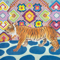 Tiger with Whimsy Background