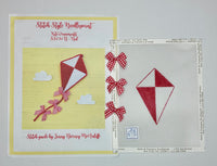 Red Kite Ornament with stitch guide
