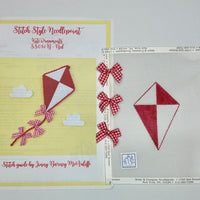 Red Kite Ornament with stitch guide