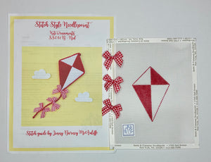 Red Kite Ornament with stitch guide
