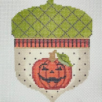 Mr Jack O'Lantern Acorn with stitch guide